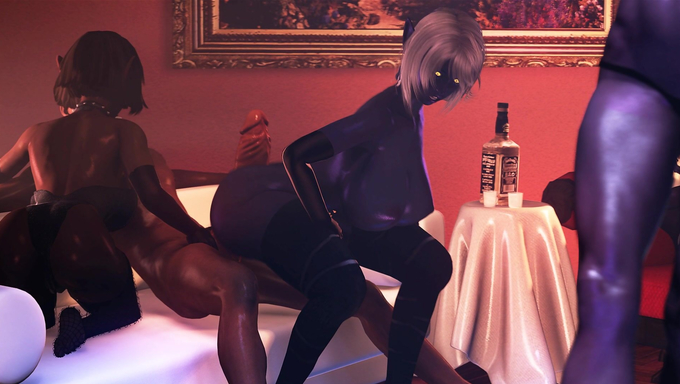 Queen Nualia Squeezes A Big Cock Between Her Butt Cheeks