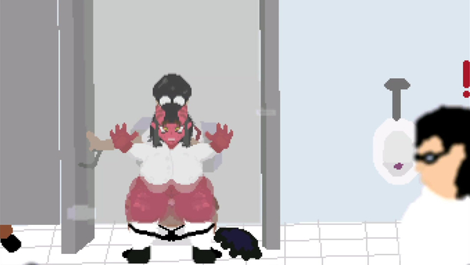 Meru's Sneaky Sex With Her Classmate In The Restroom