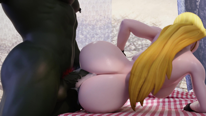 Princess Zelda Hungrily Pleasures A BBC In Side Fuck Position