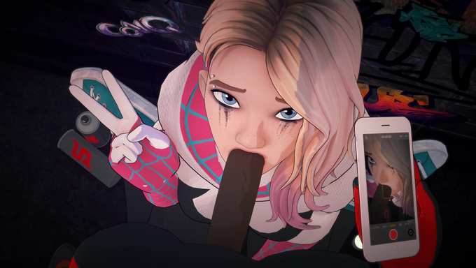 Gwen Stacy Follows The Request And Deepthroats A BBC