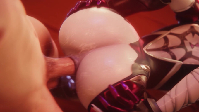 Thick Ass Widowmaker Gets Creampied In A Rough Doggy Style Session