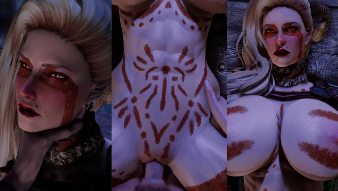 Tribal Horned Girl Enjoys Missionary Sex With A Human