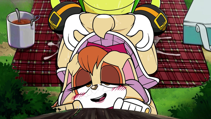 Vanilla The Rabbit Hooks Up With Vector During Their Picnic Date