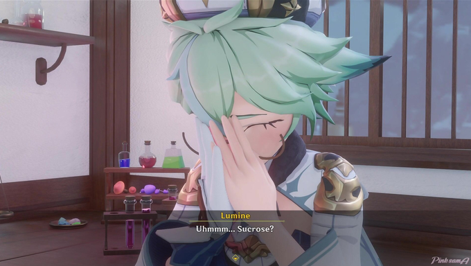 Lumine Enjoys Sucrose’s Futa Cock In The Bookstore’s Hidden Room