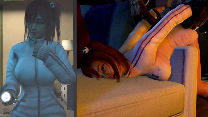 Nerd Honoka Gets Ambushed And Railed By A Werewolf On A Holiday Horror Night