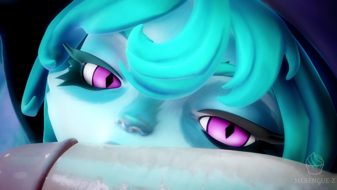 Vex And Tristana Enjoy Blowing A Cock In The Forest