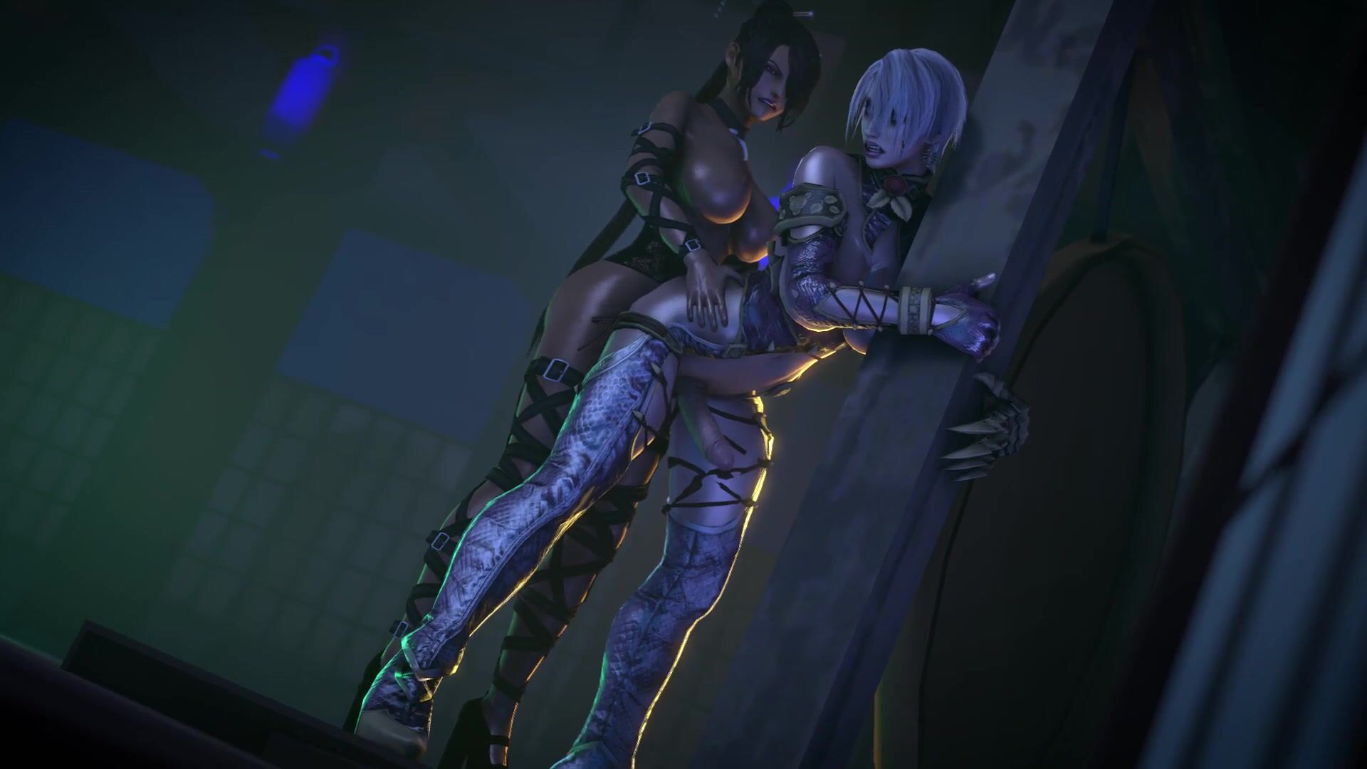 Futa Lulu Pounds Ivy Valentine Against The Wooden Pillar