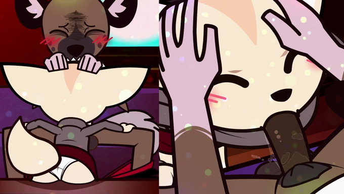 Fenneko Enjoys Slurping Haida’s Cock In The KTV Room