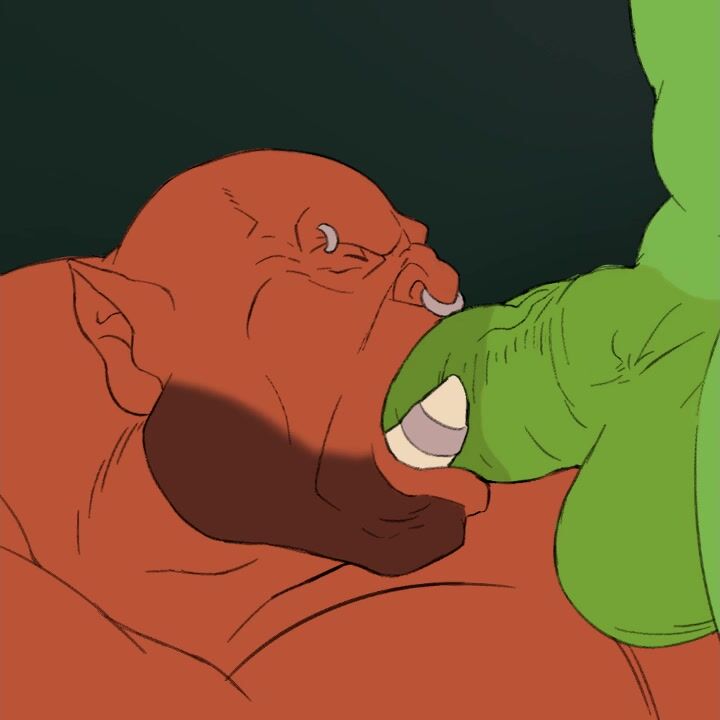 Garrosh Hellscream Tastes Thrall’s Cum And Gets Smashed