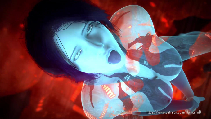 Busty Cortana Gets Brutally Pounded By Hologram Monsters