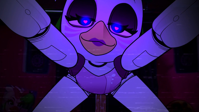Glamrock Chica Likes Being On Top Of A Human Cock