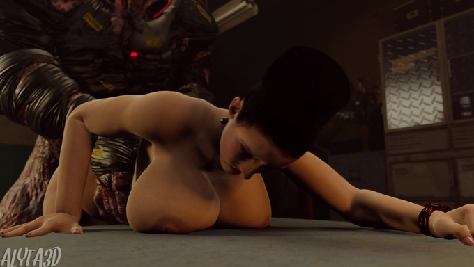 Excella Gionne Bends Over And Gets Smashed By Nemesis From Behind