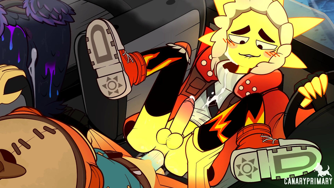 Sunspot Enjoys Getting Anal Fucked In The Car By Fishstick