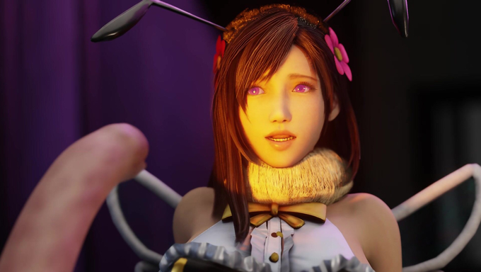 Honeybee Girl Tifa Lockhart Gets Ambushed And Railed Hard By A Deadly Giant Insect