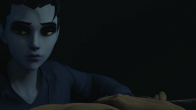 Widowmaker’s Sneaky Blowjob Session In The Middle Of The Night