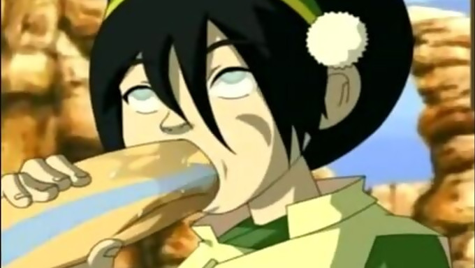 Toph Beifong Shows Katara How To Suck Aang's Cock And Swallow His Huge Load