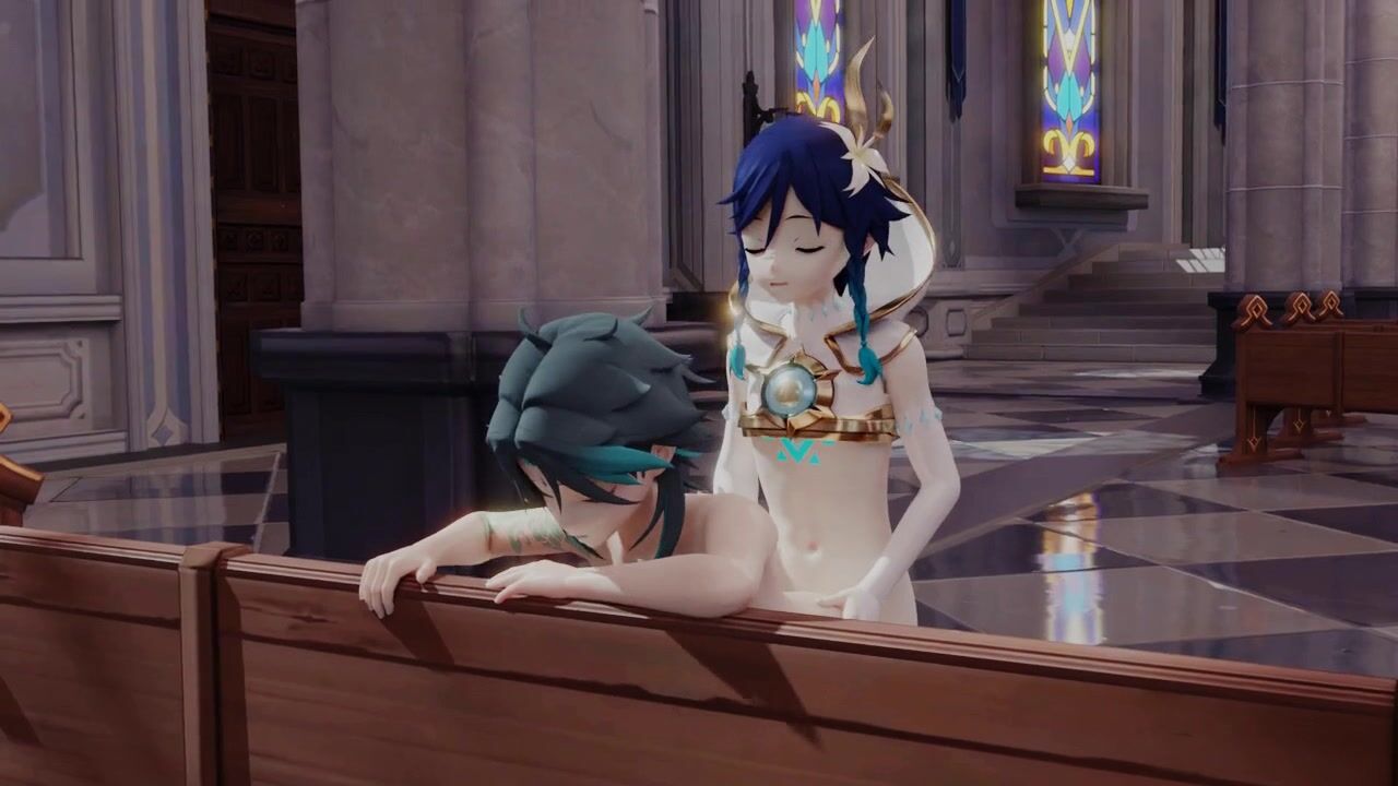 Venti Enjoys Plowing Xiao\