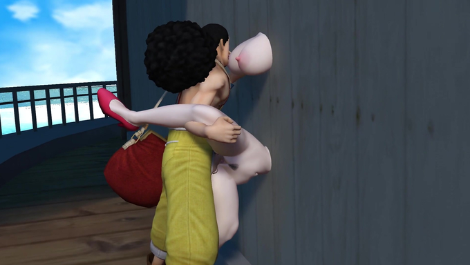 Nico Robin Uses Her Power To Pleasure Usopp’s Cock