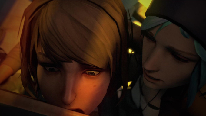 Maxine Caulfield Sucks Cock In Gloryhole While Chloe Price Waits