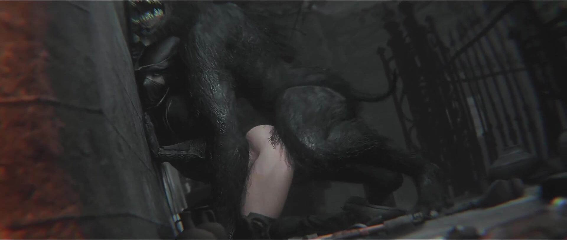 The Hunter Squeals And Screams As The Scourge Ravages Her Pussy