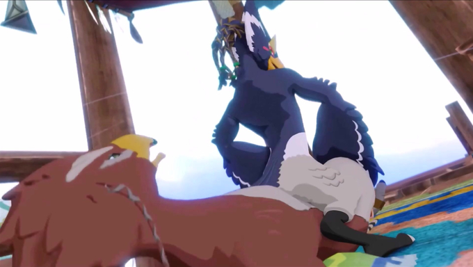 Revali Hangs Out With His Friend And Rides His Dick