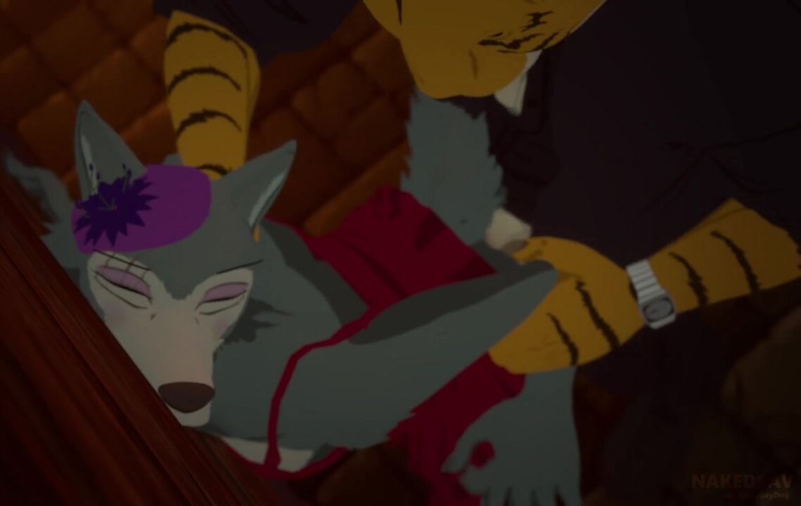 Legoshi Wears A Dress And Gets Rammed By Bill In An Alley
