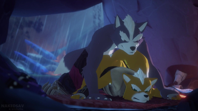 Wolf O'Donnell Smashes Fox McCloud While Waiting For The Rain To Stop