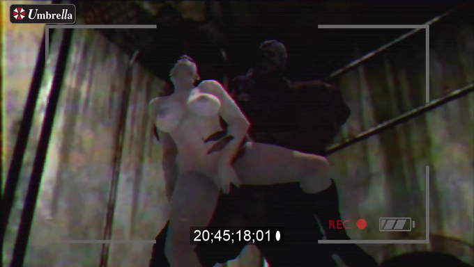 Jill Valentine Gets Recorded While Being Rammed By Nemesis