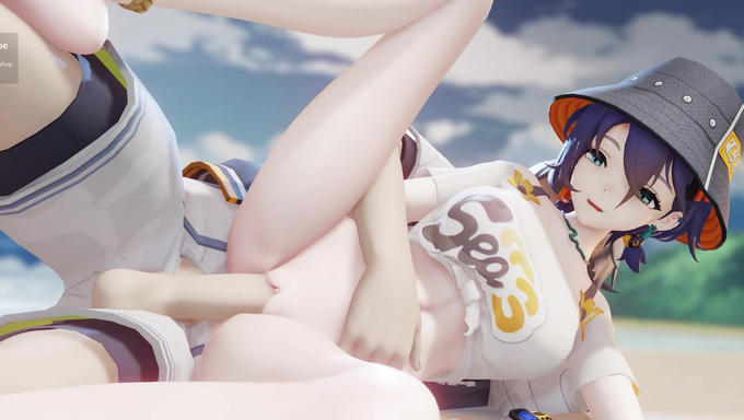 Wise Enjoys Smashing Belle's Pussy On The Beach