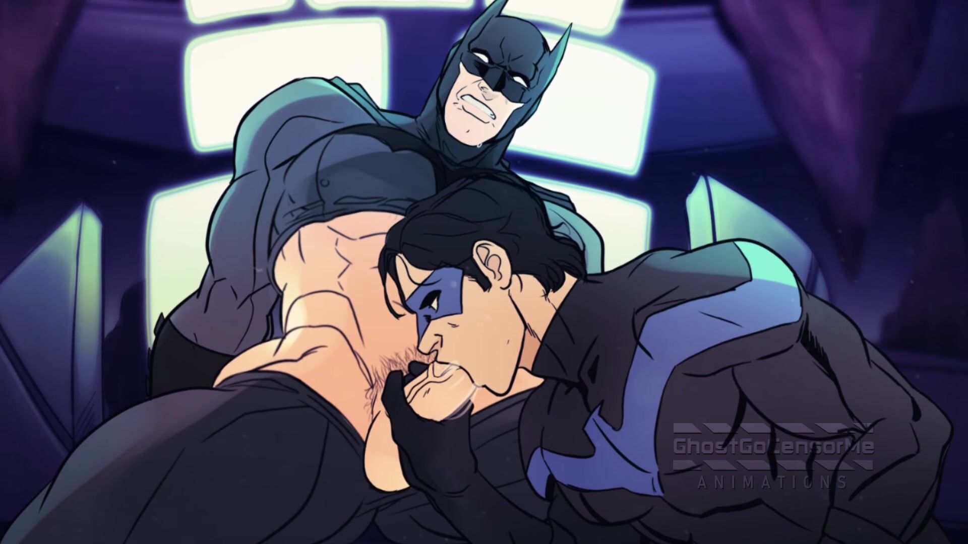 Nightwing Gives Head And Shoots His Load Inside Batman\