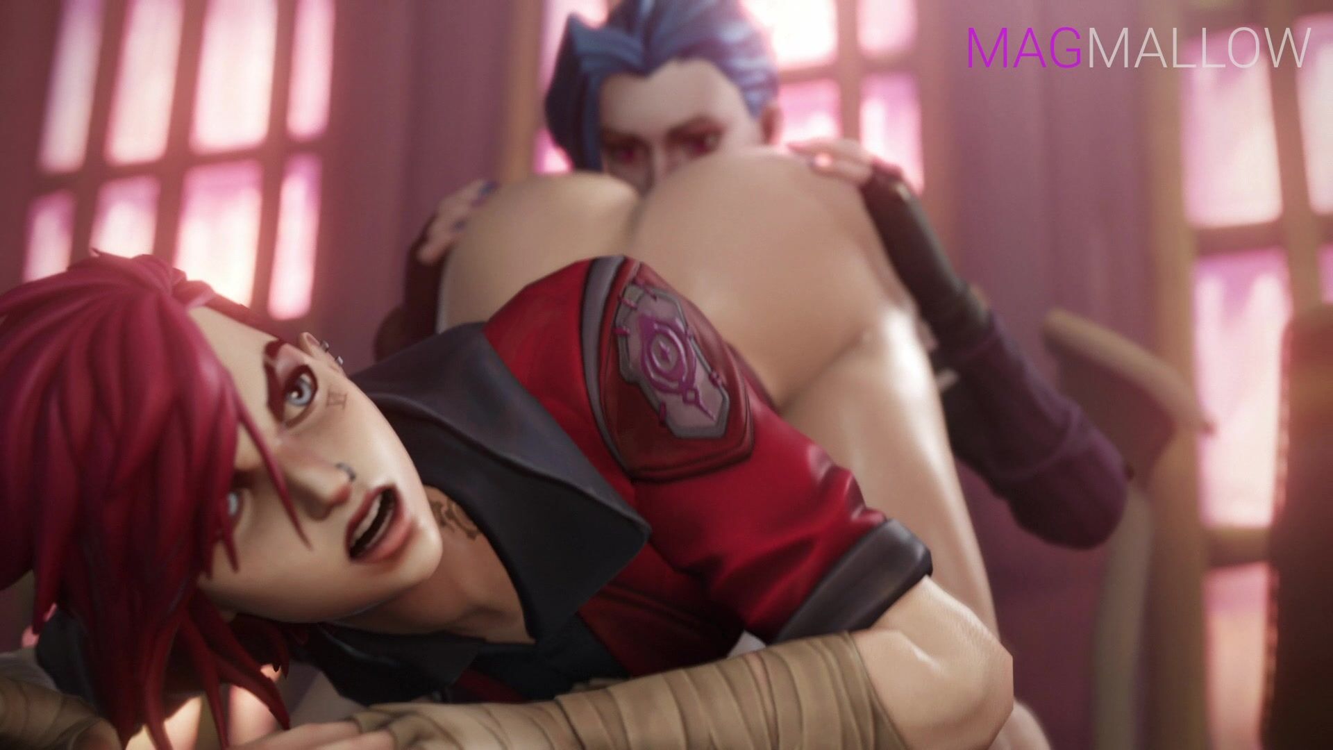 Vi Bends Over And Gets Her Ass And Pussy Licked By Jinx
