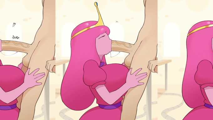 Big Titted Princess Bubblegum Deepthroats A Huge Veiny Cock