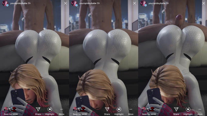 Busty Gwen Stacy Posts A Story About Getting Pounded By A Massive Cock