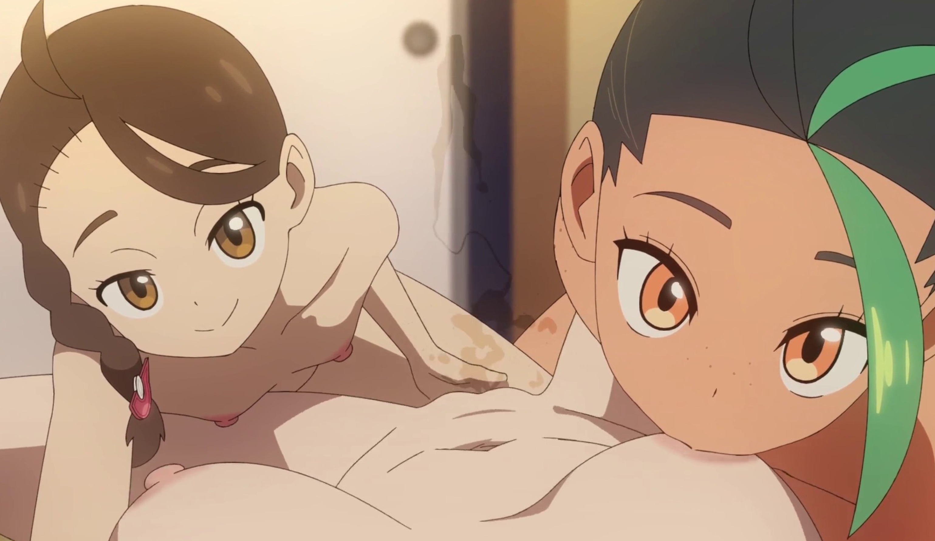 Carmine Squirts Hard As She Joins Nemona And Carmine In A Hot Lesbian Threesome