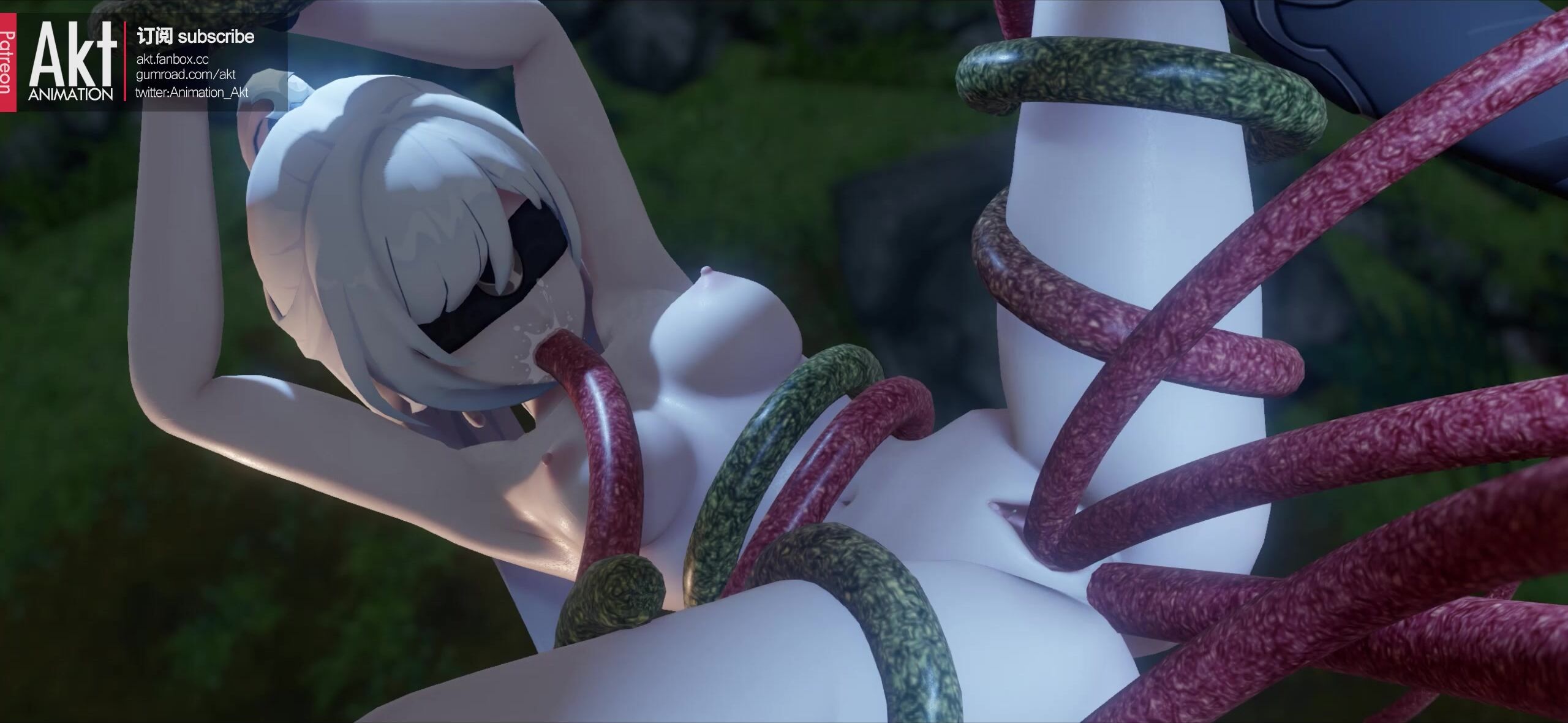 Jingliu Encounters A Tentacle Monster And Gets Her Holes Penetrated