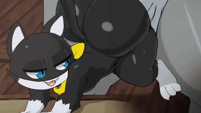 Thick Ass Morgana Takes Hard Backshots By A Furry Cock