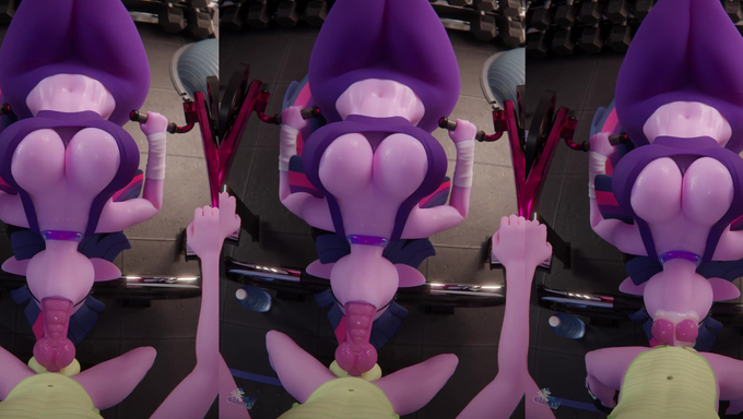 Twinkle Twilight Gets Fucked In The Mouth In The Gym