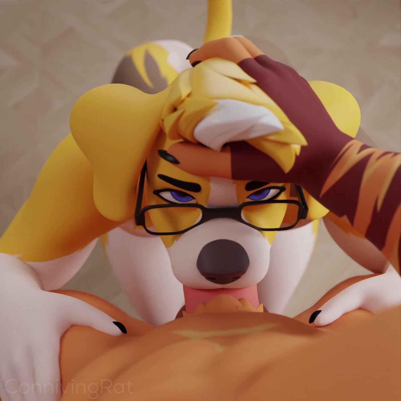 Bagel Visits Ronno And Gives Him A Blowjob