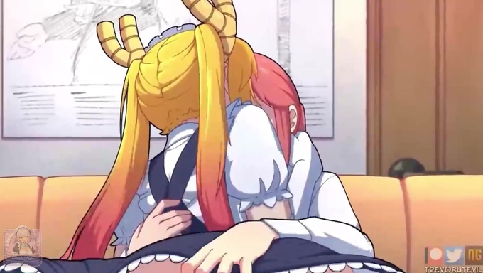 Maid Tohru Gets Pumped With Cum From Futa Kobayashi