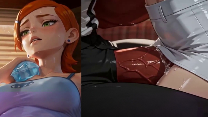 Gwen Tennyson Gets Mad And Gets Teased By A Huge Cock