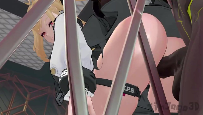Cissia Gets Fucked From Behind Through The Fence By An Ethereal