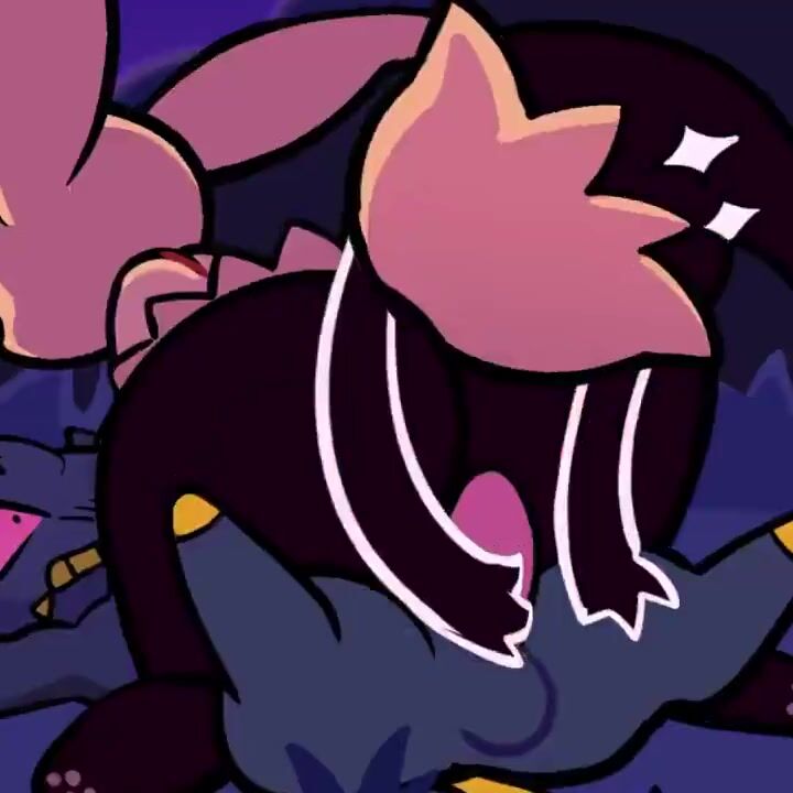 Banette Gets Fucked By Evee In A Wild Cowgirl Position