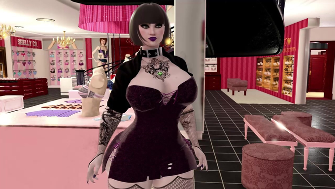 Tattooed Girl Gets Fucked By A Futa Inside The Luxury Store