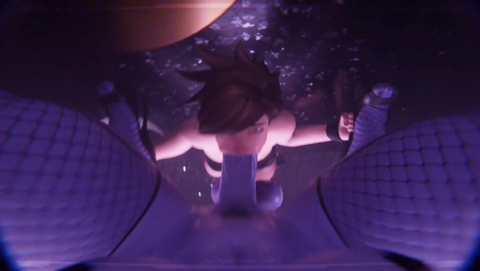 Futanari Widowmaker Fucks Futa Tracer On The Stage
