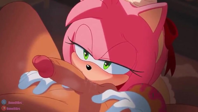 Amy Rose Excitedly Receives A Huge Cock And Gets Fucked