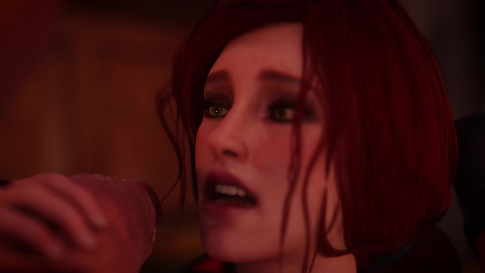 Triss Merigold Sucks Her Own Cock While Being Rammed By Yennefer