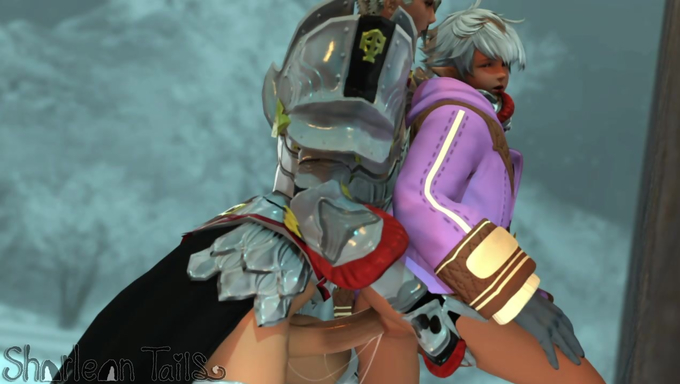 Lucia Junius Loves Plowing Alisaie Leveilleur's Pussy In A Snowy Forest