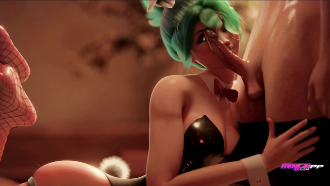 Bunny-Costumed Kiriko Gives A Wild Blowjob And Gets A Facial